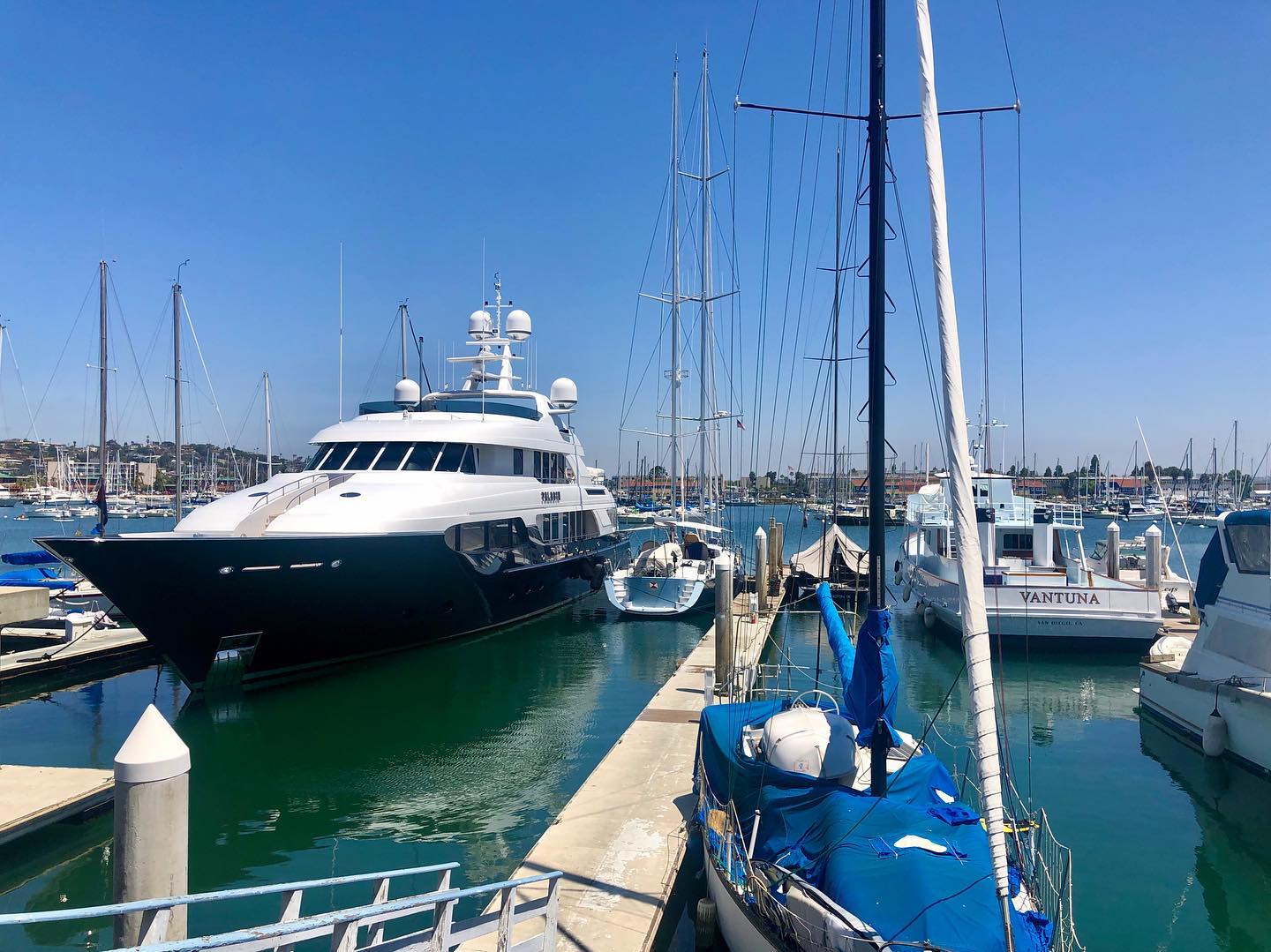 Boats docked